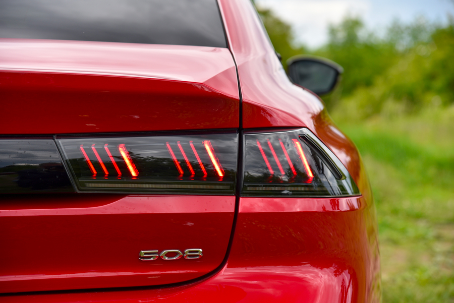Feu arrière de la Peugeot 508